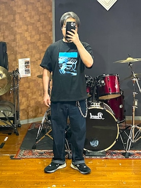 「APPLEBUM(アップルバム)のアイテム」を使った、峰虎さん(メンズ・171cm)の夏コーディネート