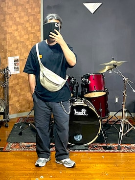 「ペインターパンツ」｜峰虎さん（メンズ・171cm）の秋コーディネート
