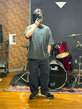 「COOTIE PRODUCTIONS（クーティープロダクションズ）のアイテム」を使った、峰虎さん（メンズ・171cm）の夏コーディネート