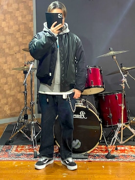 「メンズファッション」｜minetoraさん（メンズ・171cm）の冬コーディネート