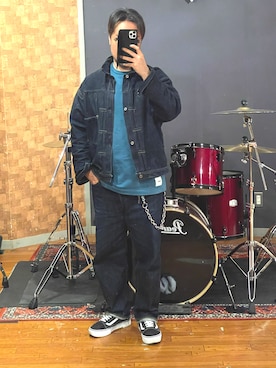 「WTAPS（ダブルタップス）のアイテム」を使った、峰虎さん（メンズ・171cm）の春コーディネート