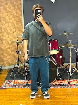 「WTAPS（ダブルタップス）のアイテム（パンツ）」を使った、minetoraさん（メンズ・171cm）の夏コーディネート