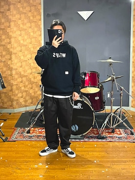 「wtaps」｜峰虎さん（メンズ・171cm）の春コーディネート