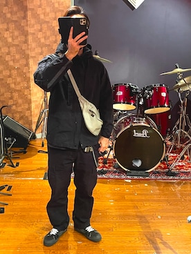 「Hex Anti Style（ヘックスアンチスタイル）のアイテム」を使った、峰虎さん（メンズ・170cm）の秋コーディネート