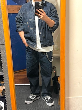 「WTAPS（ダブルタップス）のアイテム」を使った、峰虎さん（メンズ・171cm）の春コーディネート