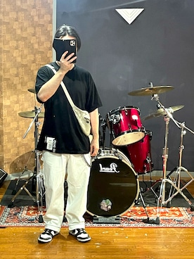 「VANSON（ヴァンソン）のアイテム」を使った、峰虎さん（メンズ・171cm）の夏コーディネート