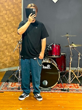 「WTAPS（ダブルタップス）のアイテム（パンツ）」を使った、minetoraさん（メンズ・171cm）の夏コーディネート