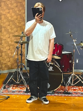 「VANS（バンズ）のアイテム（シューズ）」を使った、minetoraさん（メンズ・171cm）の夏コーディネート