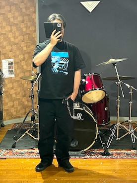 「APPLEBUM(アップルバム)のアイテム」を使った、峰虎さん(メンズ・171cm)の夏コーディネート