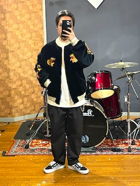 「wtaps」｜峰虎さん（メンズ・171cm）の春コーディネート