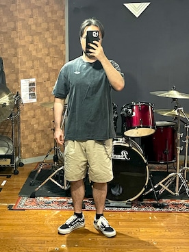 「WTAPS（ダブルタップス）のアイテム」を使った、峰虎さん（メンズ・171cm）の夏コーディネート