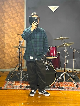 「WTAPS（ダブルタップス）のアイテム」を使った、峰虎さん（メンズ・171cm）の春コーディネート