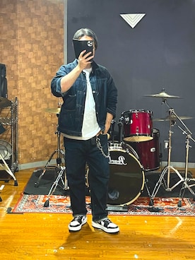 「WTAPS（ダブルタップス）のアイテム（トップス）」を使った、峰虎さん（メンズ・171cm）の夏コーディネート