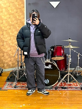 「WTAPS（ダブルタップス）のアイテム」を使った、峰虎さん（メンズ・171cm）の冬コーディネート