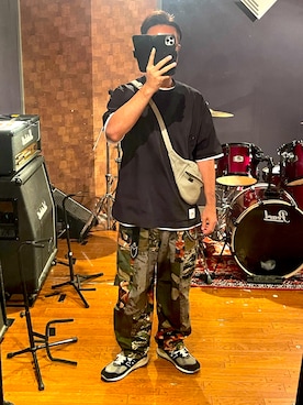 「VANSON（ヴァンソン）のアイテム（バッグ）」を使った、峰虎さん（メンズ・170cm）の秋コーディネート