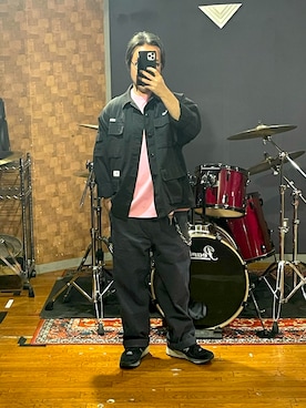 「WTAPS（ダブルタップス）のアイテム」を使った、峰虎さん（メンズ・171cm）の夏コーディネート