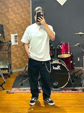 「APPLEBUM(アップルバム)のアイテム」を使った、峰虎さん(メンズ・171cm)の夏コーディネート