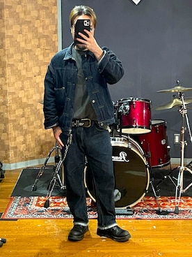 「CALEE（キャリー）のアイテム」を使った、minetoraさん（メンズ・171cm）の秋コーディネート