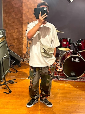 「VANSON（ヴァンソン）のアイテム（バッグ）」を使った、峰虎さん（メンズ・170cm）の秋コーディネート