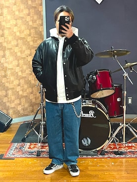 「WTAPS（ダブルタップス）のアイテム」を使った、minetoraさん（メンズ・171cm）の冬コーディネート