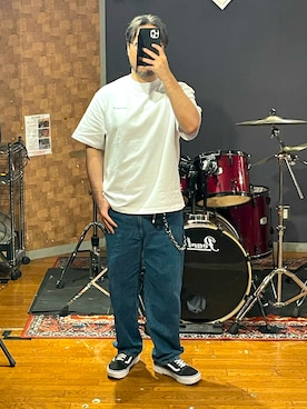 「WTAPS（ダブルタップス）のアイテム（パンツ）」を使った、峰虎さん（メンズ・171cm）の夏コーディネート