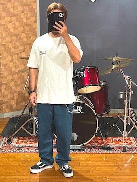 「VANS（バンズ）のアイテム」を使った、minetoraさん（メンズ・171cm）の夏コーディネート