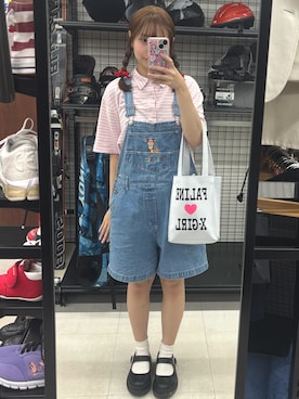 「アイテム（ポロシャツ）」を使った、はーとかんぱにー ♡̷̷̷ さん（レディース・158cm）の秋コーディネート