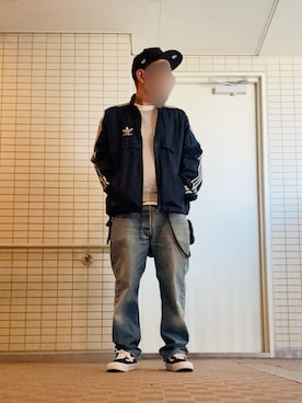 「アイテム（ボディバッグ/ウエストポーチ）」を使った、EZR08さん（メンズ・169cm）の秋コーディネート