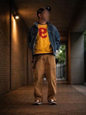 「AIR JORDAN（エアジョーダン）のアイテム」を使った、EZR08さん（メンズ・169cm）の春コーディネート