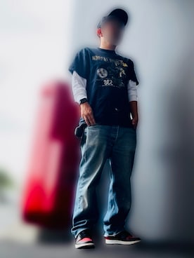 「AIR JORDAN（エアジョーダン）のアイテム（スニーカー）」を使った、EZR08さん（メンズ・169cm）の秋コーディネート