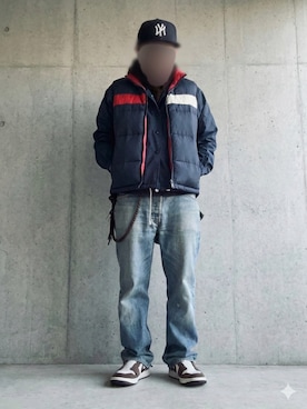 「NIKE(ナイキ)のアイテム(トップス)」を使った、EZR08さん(メンズ・169cm)の冬コーディネート