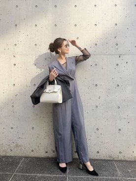 「atlo（アトロ）のアイテム」を使った、アンバサダーさん（レディース・162cm）の春コーディネート
