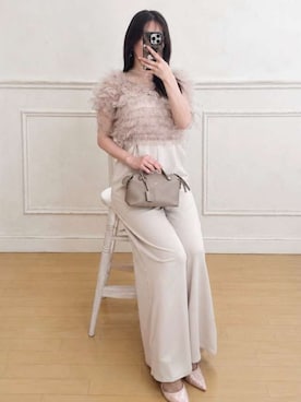「atlo（アトロ）のアイテム」を使った、アンバサダーさん（レディース・153cm）の夏コーディネート