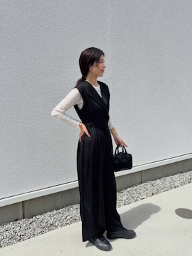 「atlo（アトロ）のアイテム」を使った、アンバサダーさん（レディース・163cm）の春コーディネート