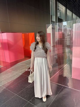 「atlo（アトロ）のアイテム」を使った、アンバサダーさん（レディース・155cm）の春コーディネート