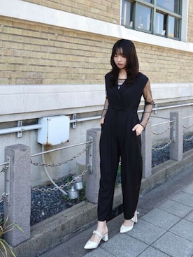 「atlo（アトロ）のアイテム」を使った、アンバサダーさん（レディース・172cm）の春コーディネート