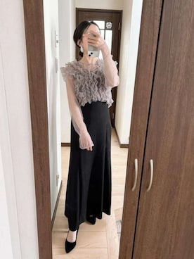 「atlo（アトロ）のアイテム」を使った、アンバサダーさん（レディース・153cm）の春コーディネート