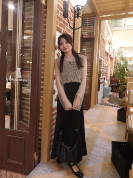 「atlo（アトロ）のアイテム」を使った、アンバサダーさん（レディース・161cm）の春コーディネート