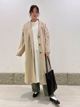 「20代後半」｜「アイテム（ワンピース/ドレス）」を使った、八木野　由季さん（レディース・165cm）の春コーディネート