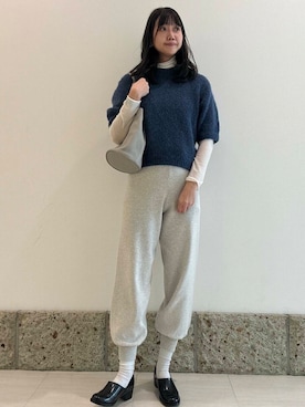 「アイテム（レインシューズ）」を使った、YUKIさん（レディース・165cm）の秋コーディネート