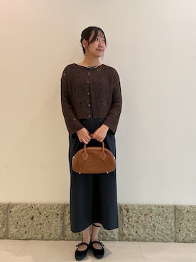 「アイテム（パンプス、ブルー系）」を使った、YUKIさん（レディース・165cm）の秋コーディネート