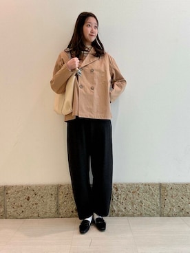 「20代後半」｜「アイテム（その他アウター）」を使った、八木野　由季さん（レディース・165cm）の冬コーディネート