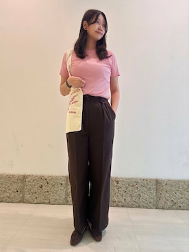 「PETIT BATEAU（プチバトー）のアイテム」を使った、YUKIさん（レディース・165cm）の夏コーディネート