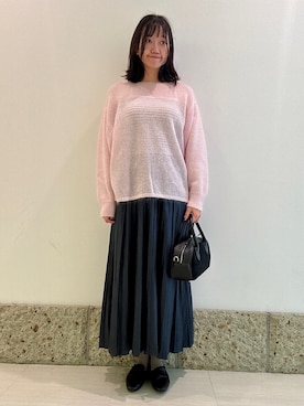 「プリーツ」｜YUKIさん（レディース・165cm）の秋コーディネート