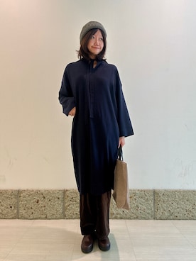 「アイテム（ニットキャップ/ビーニー）」を使った、YUKIさん（レディース・165cm・20代）の秋コーディネート