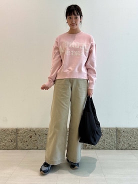 「URBAN RESEARCH DOORS（アーバンリサーチドアーズ）のクッショントート（トートバッグ）」を使った、YUKIさん（レディース・165cm）の冬コーディネート