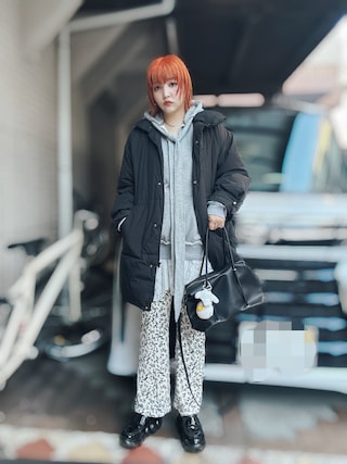 ベストSETミドル丈中綿ジャケットを使った人気ファッション