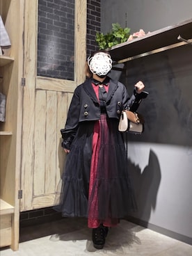 「axes femme（アクシーズファム）のアイテム（ジャケット/アウター）」を使った、aruririさん（レディース・150cm）の春コーディネート