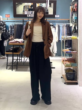 「アイテム（インナーウェア/肌着）」を使った、rikopinchaanさん（レディース・167cm）の秋コーディネート