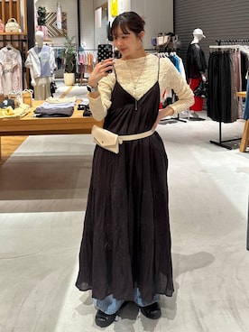 「BAYFLOW（ベイフロー）のアイテム（トップス）」を使った、rikopinchaanさん（レディース・167cm）の春コーディネート